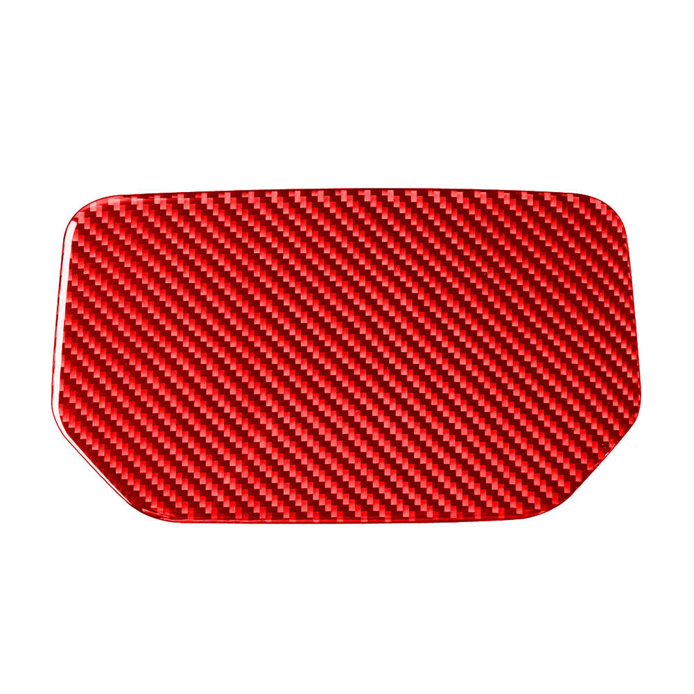 Inner Dashboard Storage Box Cover Trim for Toyota Tundra 14-21 Carbon Fiber Red