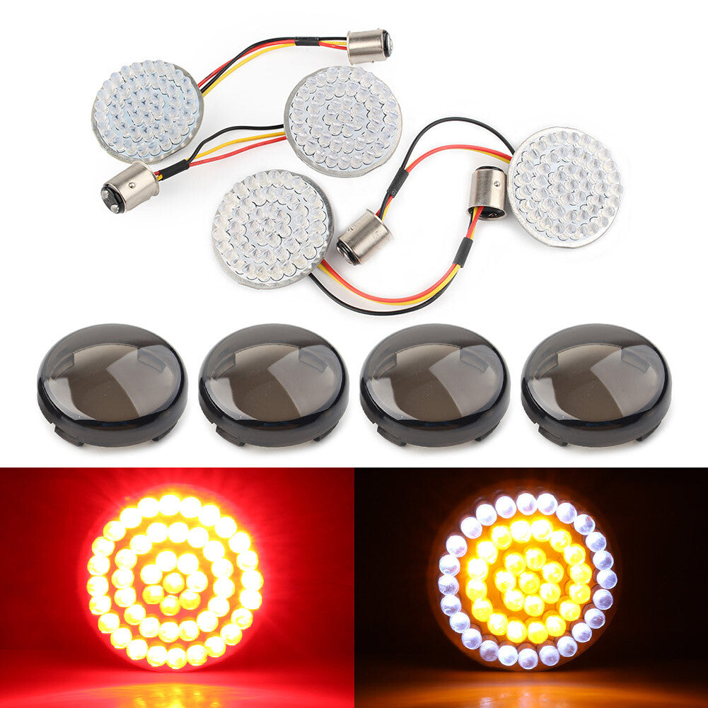 Smoke 1157 Front Rear Turn Signals led lights for Harley Dyna Touring