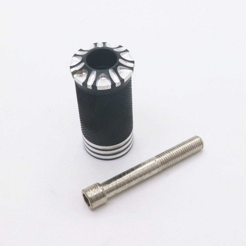 Black CNC Edge Cut Foot Shifter Peg for Harley Dyna Sportster Softail Touring Q