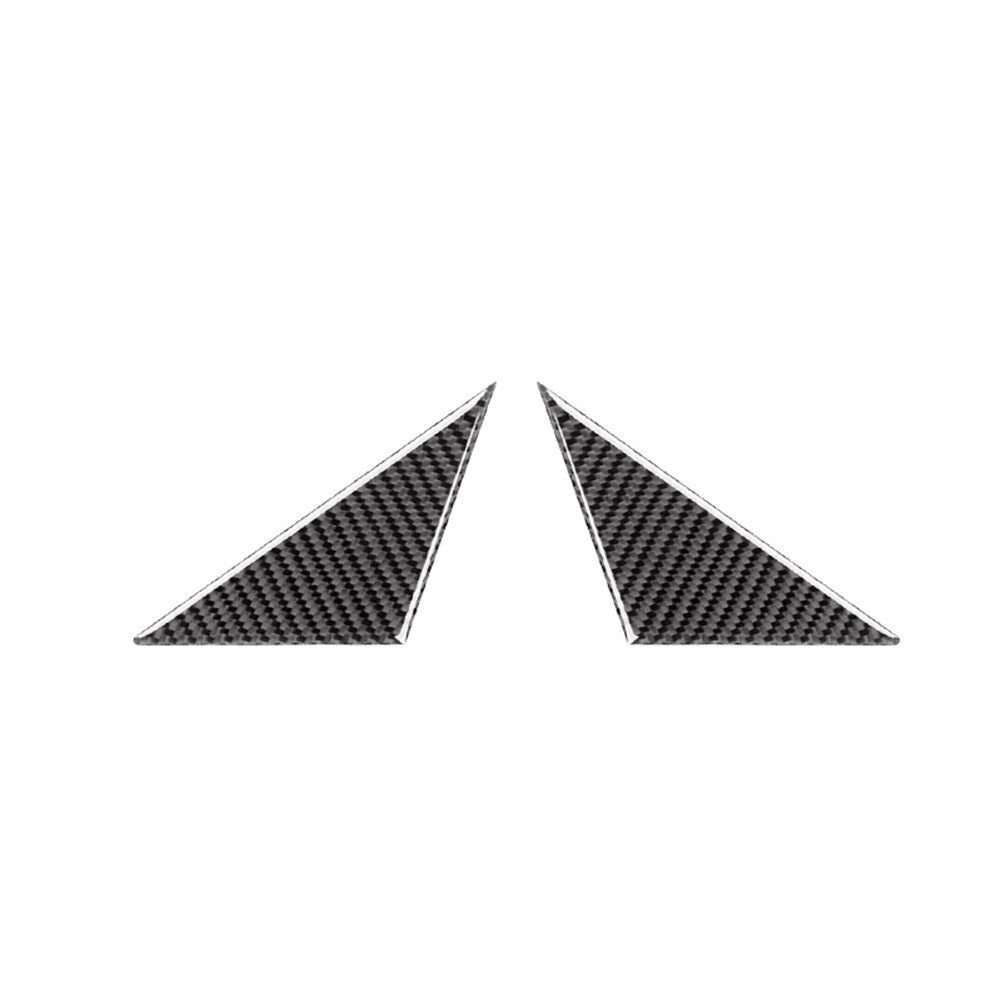 Carbon Fiber A-Pillar Triangle Cover Trim Sticker for Porsche Taycan 2019-2022
