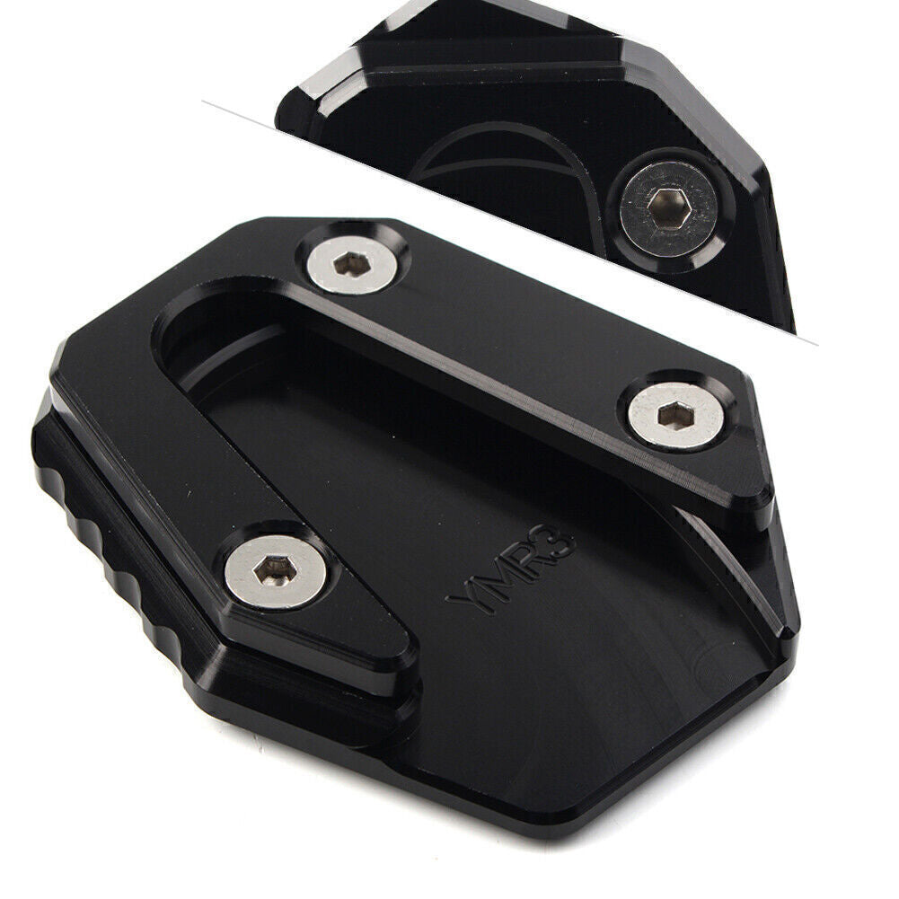 Motorcycle Side Stand Kickstand Plate Pad Fit for YAMAHA MT-03 2014-2021 Black Q