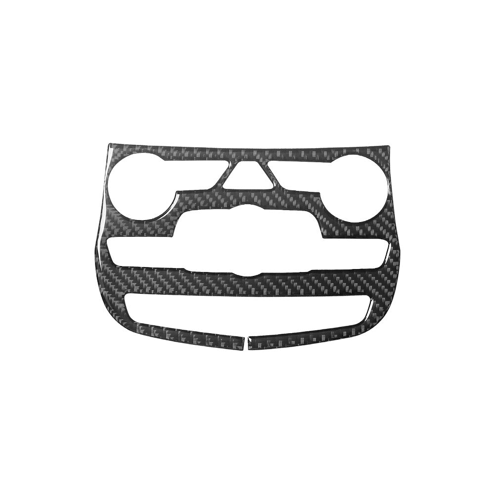 Carbon Fiber Center Storage Cover Sticker Trim for Hyundai Azera 2006-2011 v