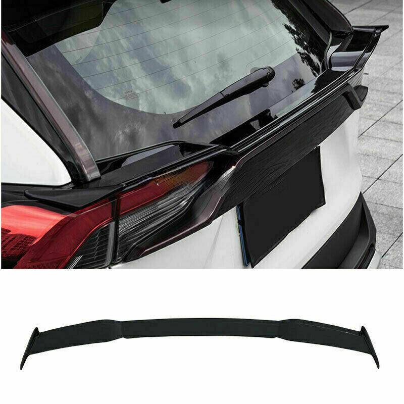 For 2019-22 for Toyota RAV4 Piano Black Rear Trunk Spoiler Tail Middle Lid Wing Lip