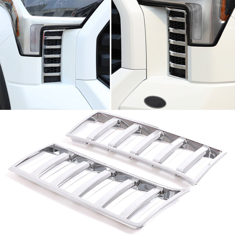 Chrome front air vent cover trim suitable for Tenderloin 2022 2023 2024 n