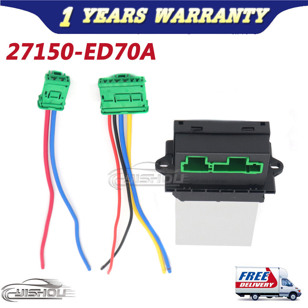 Heater Control Blower Motor Resistor 27150-ED70A New for Nissan Versa 2007-2011 Q
