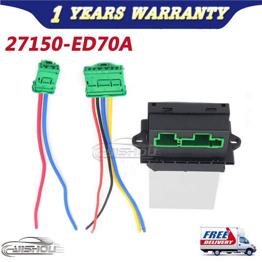 Heater Control Blower Motor Resistor 27150-ED70A New for Nissan Versa 2007-2011 Q