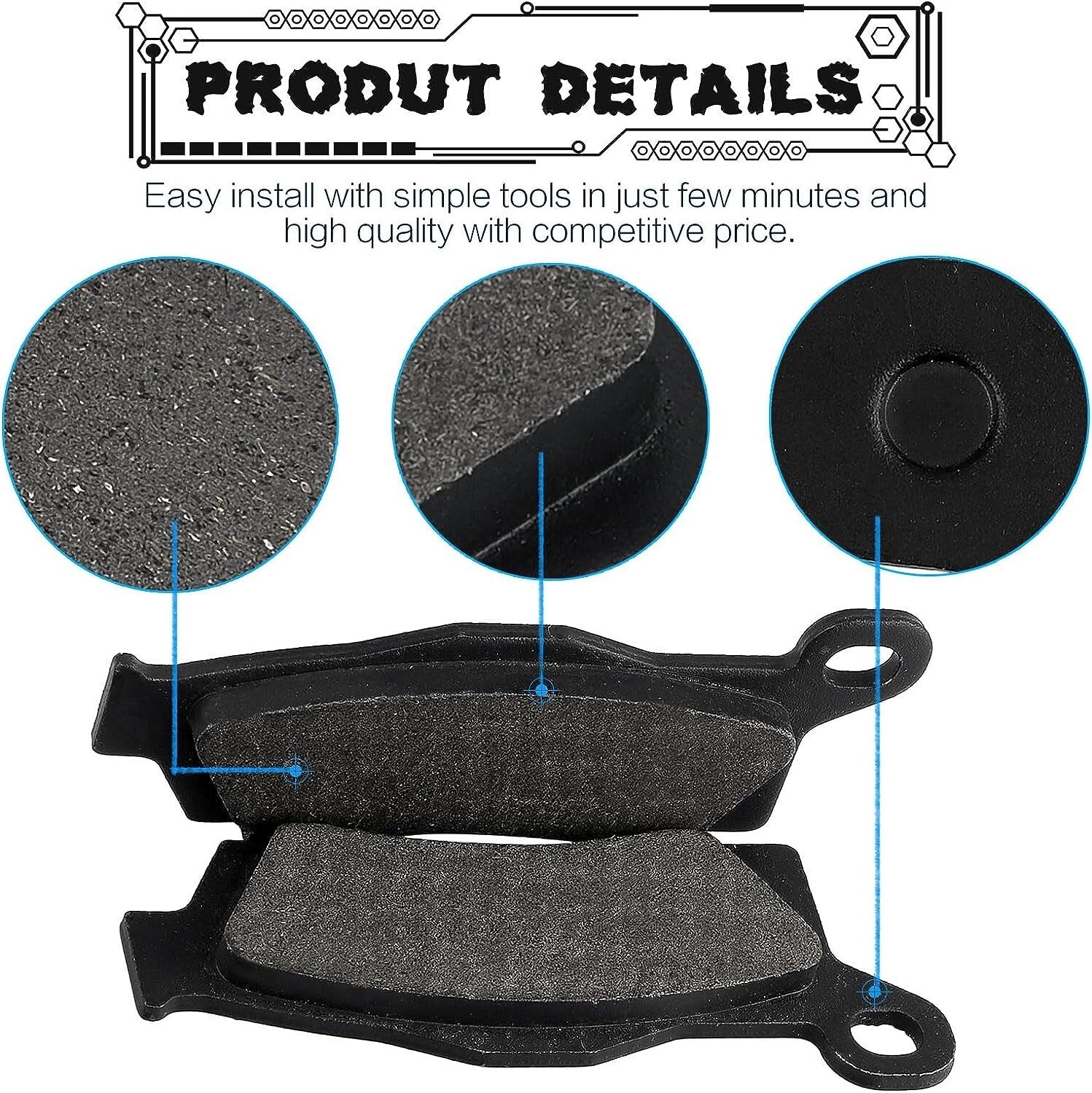 Brake Pads for Can-AM Outlander Max Renegade 1000 850 800 650 XMR STD DPS T3 G2