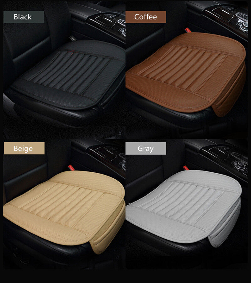 1Pc Car Front for Seat Cover Breathable Leather Pad Cushion Half Wrap Multicolor Q