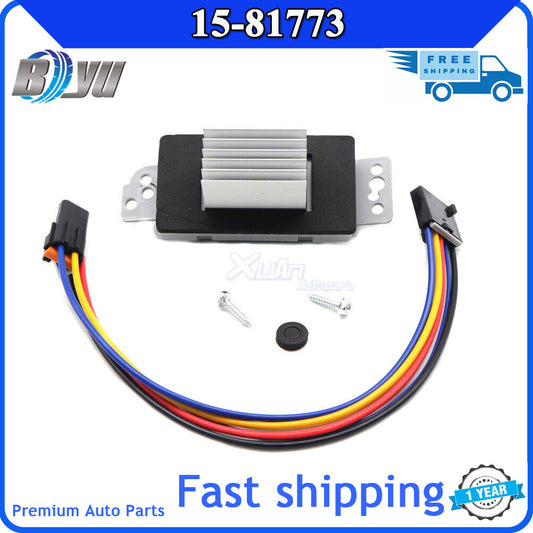15-81773 is a resistor module for the blower motor of the air conditioning heater in the Tahoe Trailblazer. v