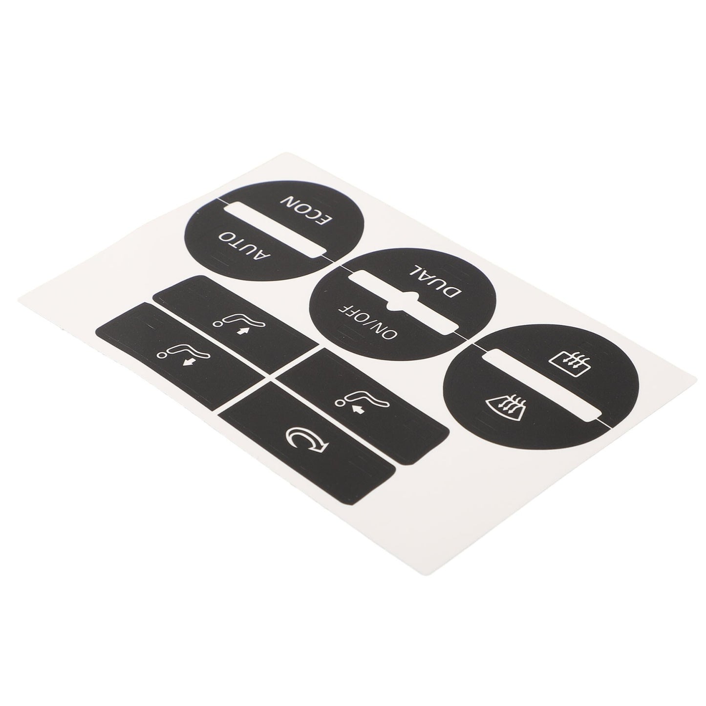 Repair kit for worn AC air conditioning control buttons on for Golf Mk5 04-08 - Decal stickers