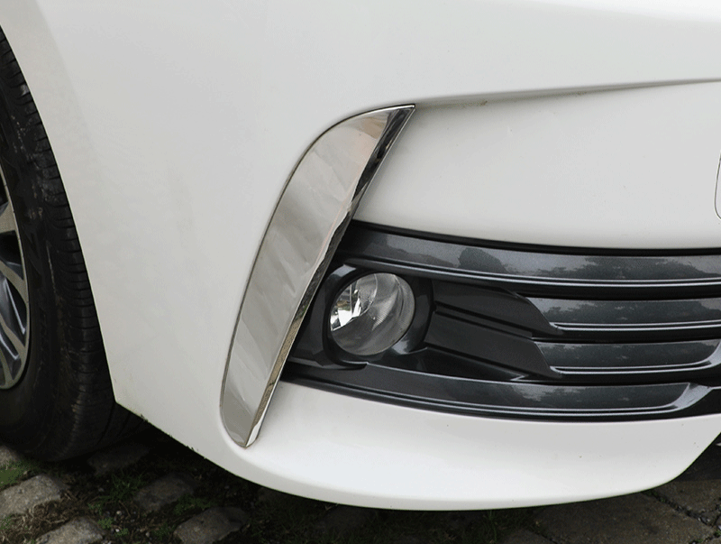 for Toyota for Corolla 2017-2018 Stainless Front Fog Lamps Side Moulding Strip Trim