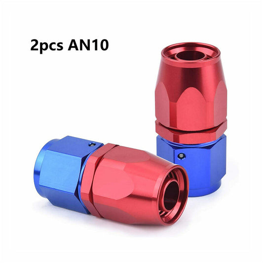 2pcs AN10 10AN 0¡ã Swivel Hose End Fitting Adapter for Braided CPE Fuel Line