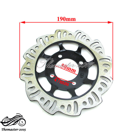 190mm Brake Caliper Disc Rotor Pit Dirt Motor Trail Bike Motocorss Motorcycle Q
