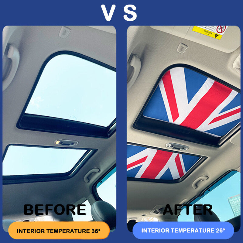 2-Piece Foldable Sunroof Sunshade for Mini Cooper Countryman R60 n