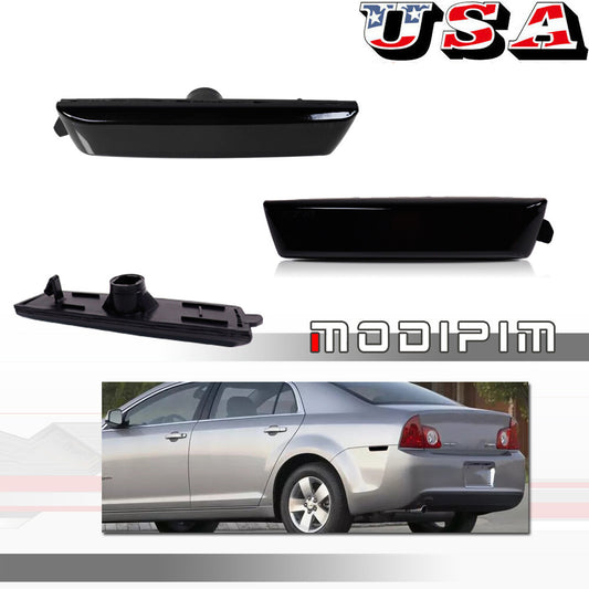 Fits 2008 - 2012 for Malibu Smoked Lens Rear Cover Side Marker Light Housing Kit - v