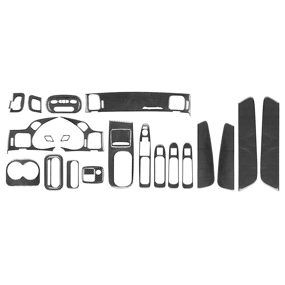 Full Set Carbon Fiber Interior Cover Trim Kit for Chevrolet Impala 2000-2005