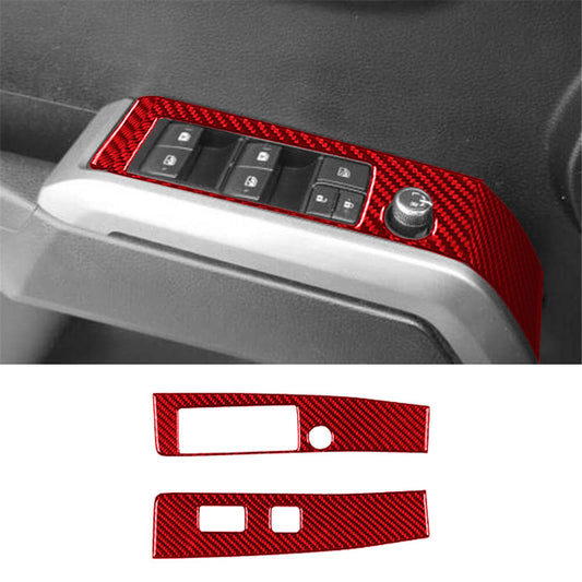 Red Carbon Fiber Radio With CD Player Trim for Honda CRV CR-V 2015-2016 Type B v