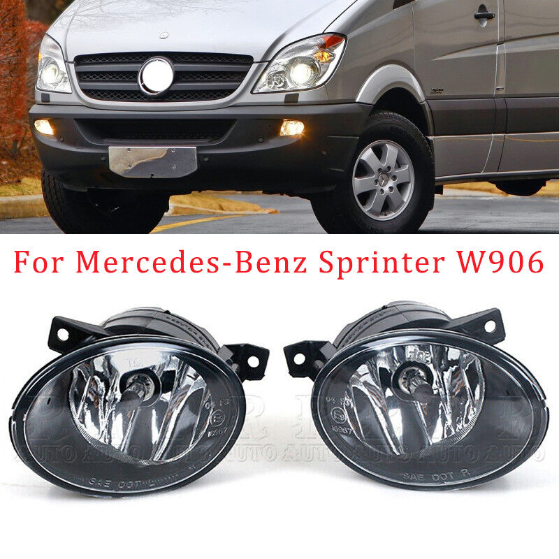 2X Front Fog Lamp With Halogen Bulbs for Mercedes-Benz Sprinter W906