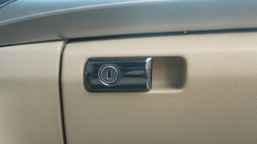 for Co -Pilot Storage Box Handle Sticker Trim for Honda Accord 08-2013 Black Titanium