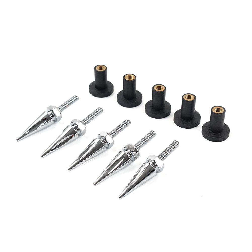 Spike Windshield Fairing Well Nut Bolt Kit for Harley Road Glide Custom