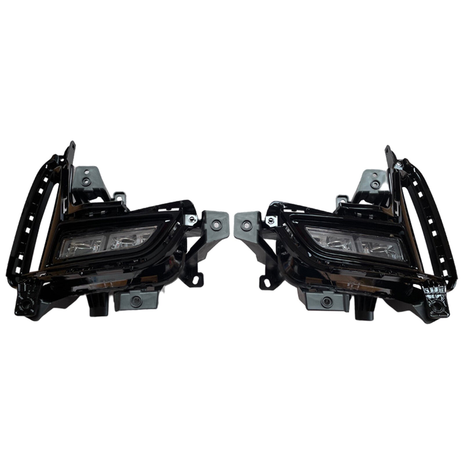 LED Front Pump Fog Light Kit with Daytime Running Lights for 2022 for Kia Fiesta - One Pair