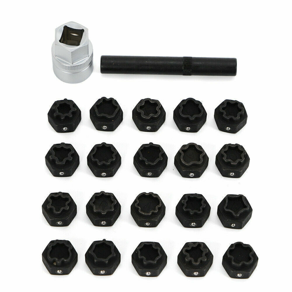 22pc Wheel Locking Key Set for Audi Anti-Theft Wheel Rim Lug Nut Master Removal Q