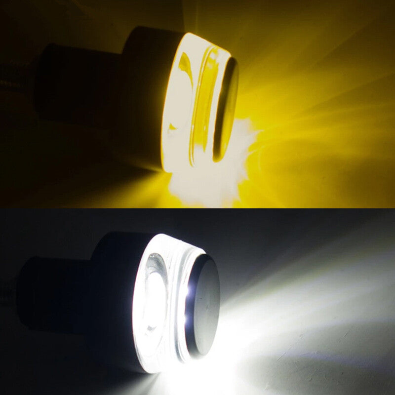 US Motorcycle Reversing Mirror Turn Signal Light Hand-held End Lamp 7/8 Bar v