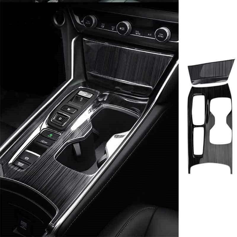 for Honda Accord 10th 2018-2022 Black Steel Center Console Gear Shift Box Trim
