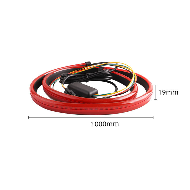 12V Car High Brake LED Flashing Lights and Taillights Retrofit Universal Streamer Light Strip