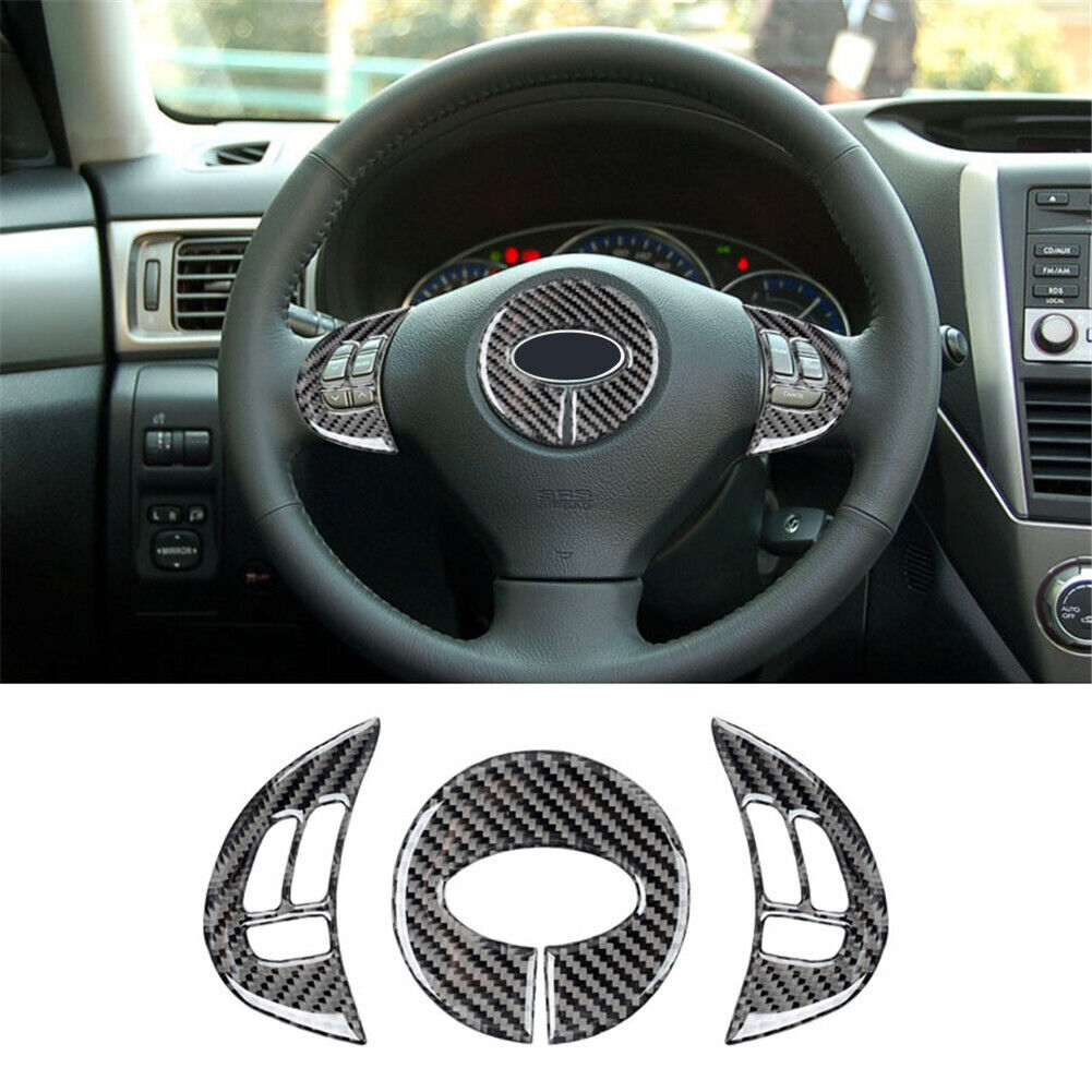 2x Red Central CD Player Frame Panel Trim Carbon Fiber for Audi A4 S4 2005-2006 v