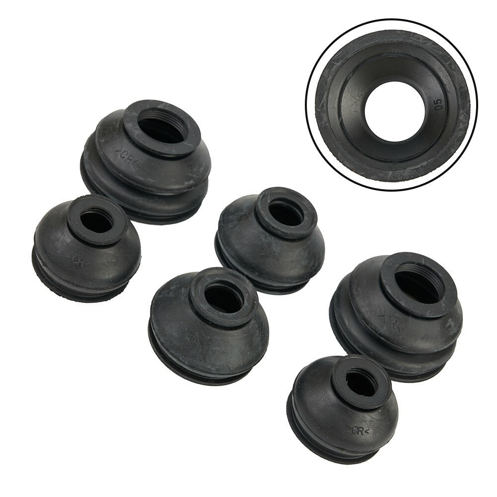 6 Pcs Rubber Tie Rod End Ball Joint Dust Boots Dust Cover Boot-Gaiters v