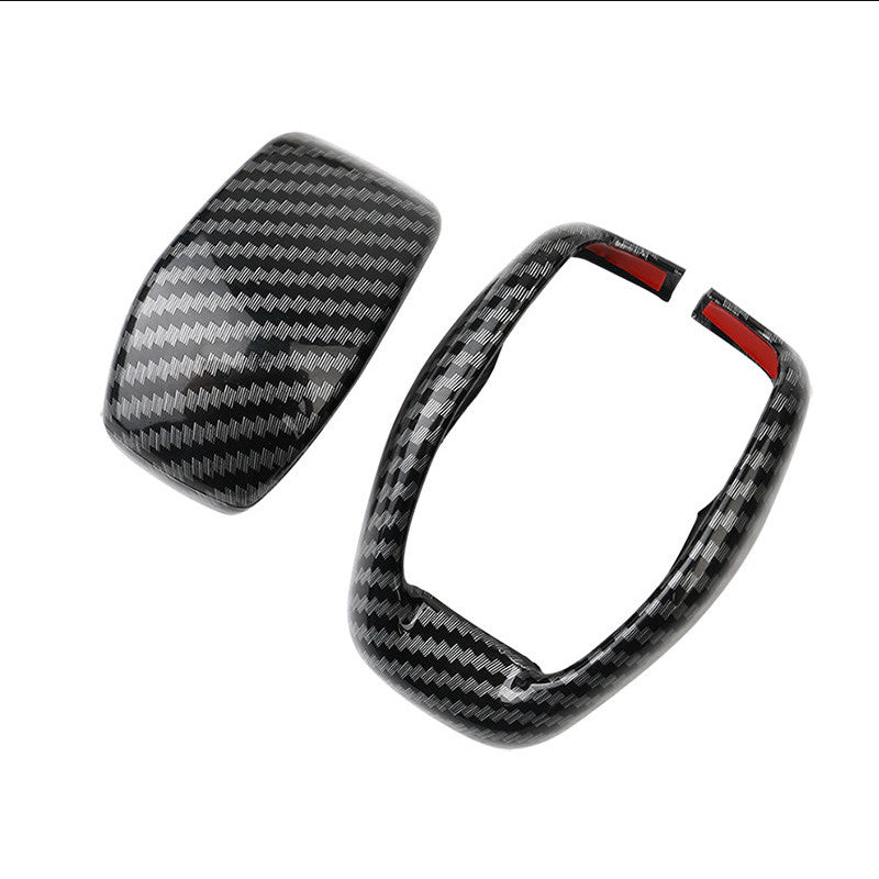 ABS Carbon fiber Gear Shift Knob Cover Trim Fit For 2020-2023 Highlander v