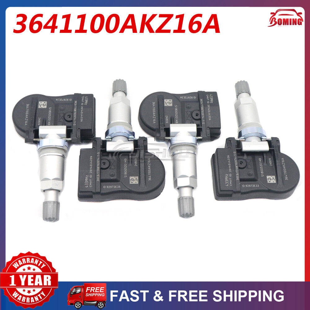 4-pack 3641100AKZ16A tire pressure monitoring sensors for Great Wall Wingle5 TPMS