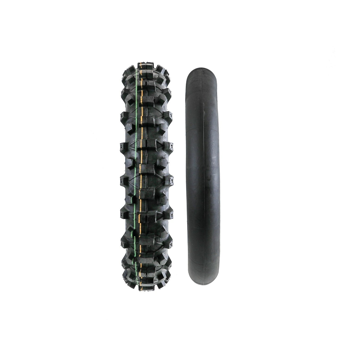 Racing 120/90-18 Motorcycle Tires and Tubing 4.10-18 Combination for Dirt Pit Bikes for Yamaha