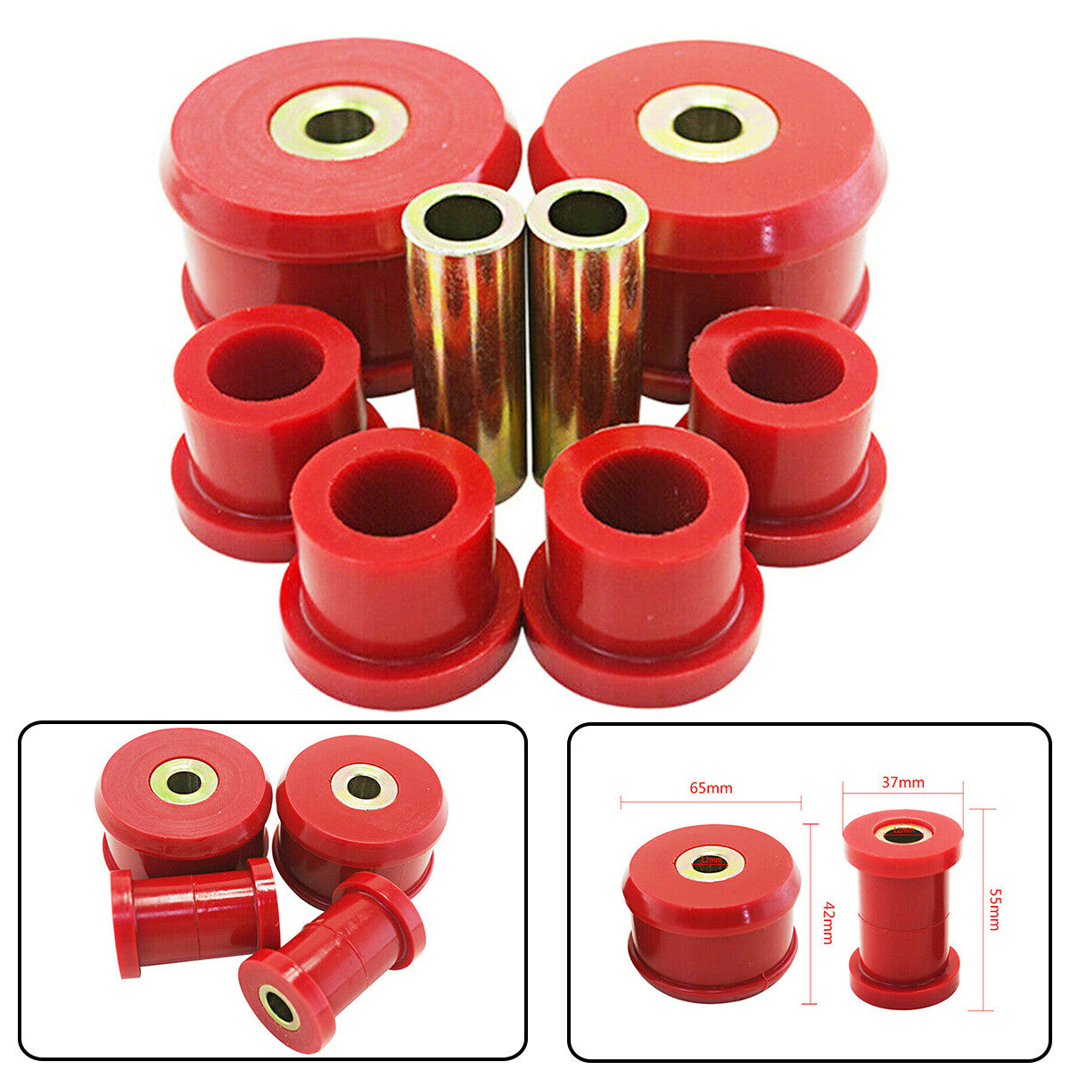 Auto Front Control Arm Bushing Kit Fit for VW Beetle for Golf 85-06 Prothane 22-202 Red n