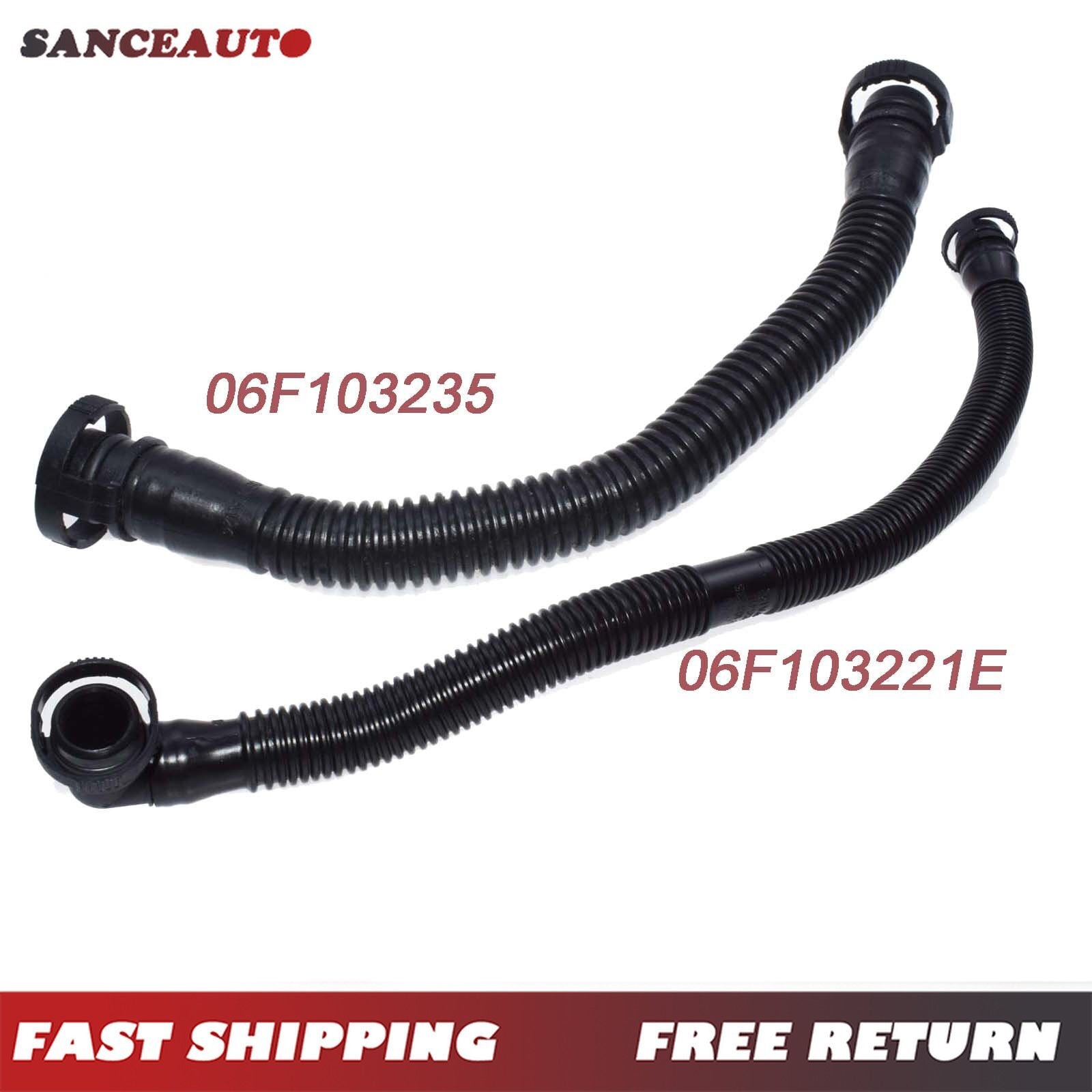 Two-pack of breathable ventilation hoses suitable for Golf , for Jetta , for Passat , for Audi A3, A4, A6, TT, and for Skoda seats 2.0- n