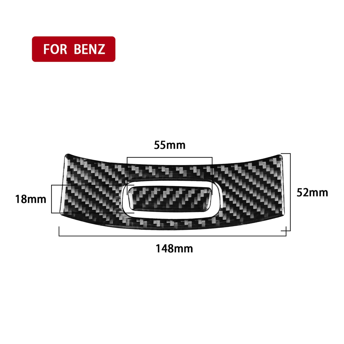 Carbon fiber armrest panel trim suitable for the 2019 B-Class GLB (2020-) n