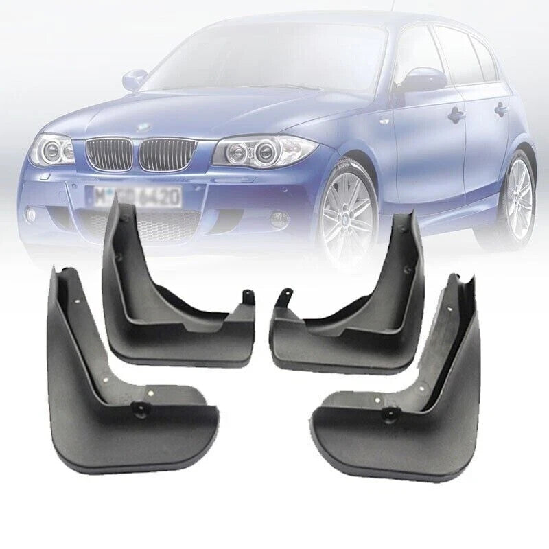 ABS Front+Rear Flaps Flag Splash Mud Guard Protective Fender for BMW E81 E87 Q