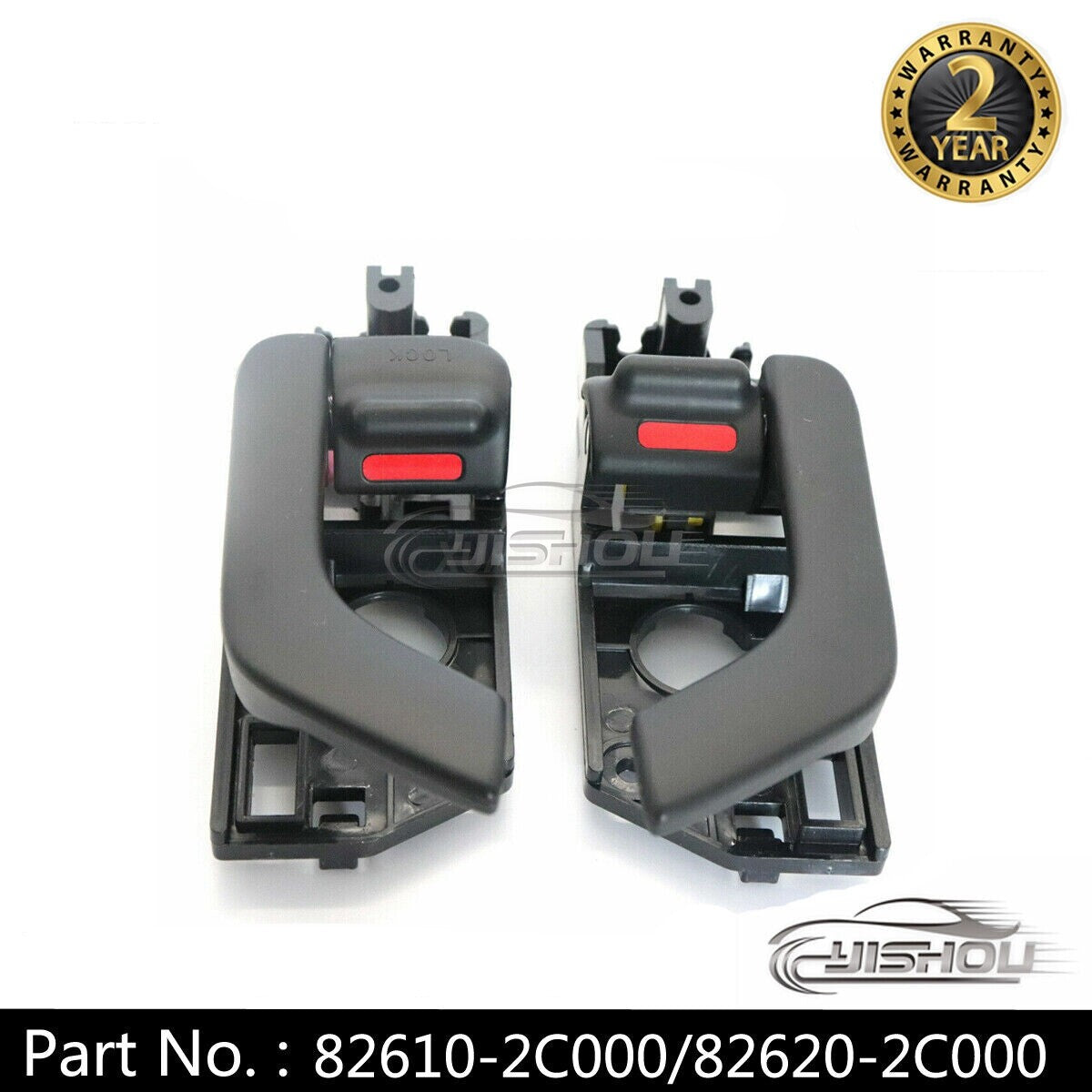The interior door handles on the left side are a pair suitable for the for Hyundai Tiburon 03-08
