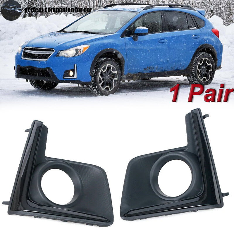 1 Pair Fog Lamp Cover Fog Light Bezel Trim for Subaru Crosstrek 2016-2017