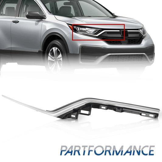 Front grille cover trim molding strip passenger right side for 20-22 for Honda CR-V- v
