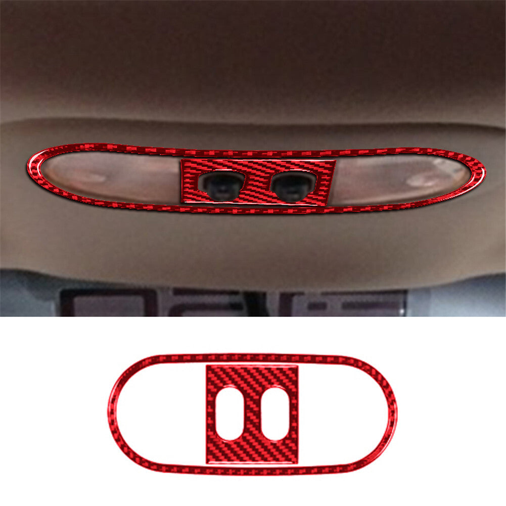 3x Carbon Fiber Center Cup Holder Panel Trim for Mustang Convertible 01-04 v