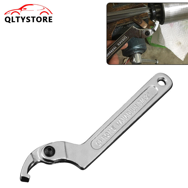 Adjustable Hook Wrench 19¨C51mm C Flat Spanner Tool Slotted Retaining Universal Q