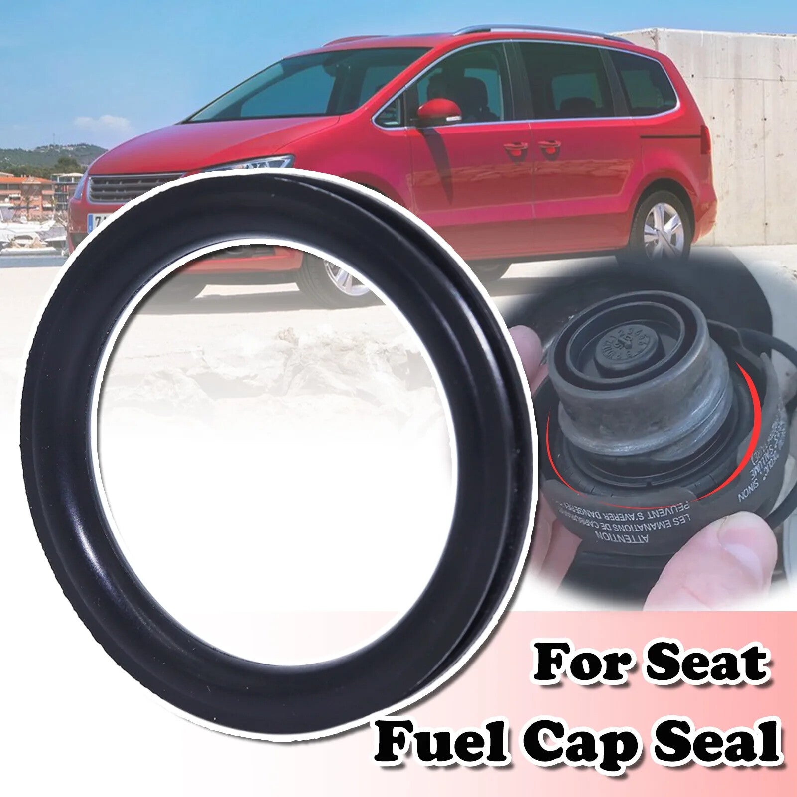 Fuel Cap Seal for Seat LEON Altea Fuel Filler Neck Gas Cap Repair Rubber Gasket