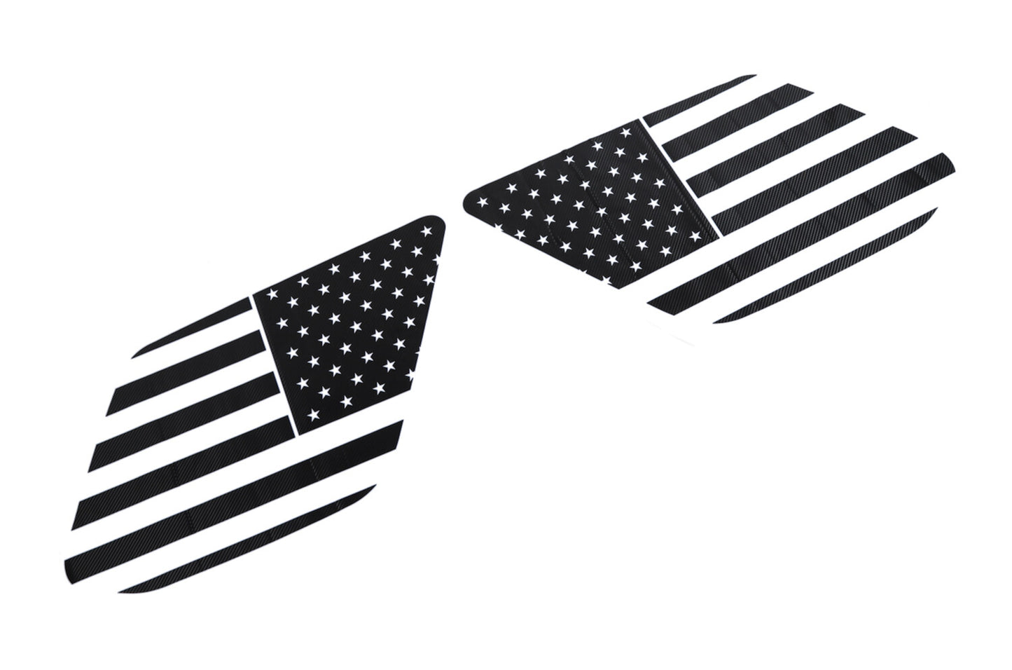 for Toyota 4Runner TRD Pro 2010-2022 Rear Quarter Window Decals Sticker Black Q