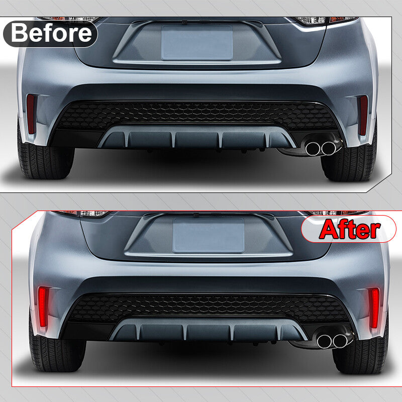 2X LED Rear Bumper Reflector Tail Brake Light for Toyota for Corolla Sedan 2010-2021
