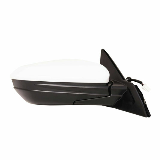 Side mirror for passenger's right hand. Suitable for Honda for Civic 16-19, white, 5-pin heated/manual folding. n