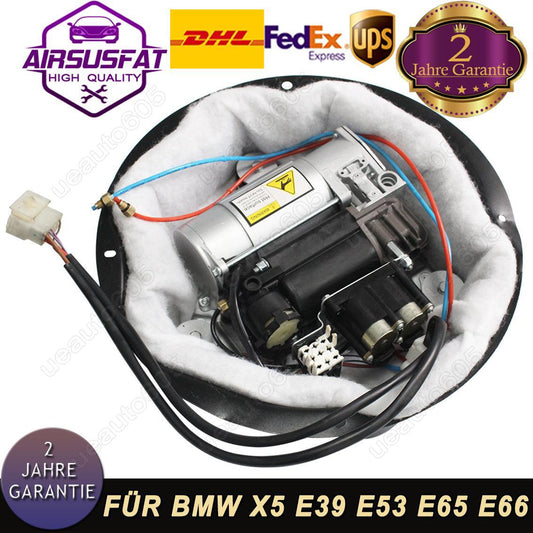 Air Suspension Compressor with Valve Block for BMW X5 E39 E53 E65 E66 37226787616