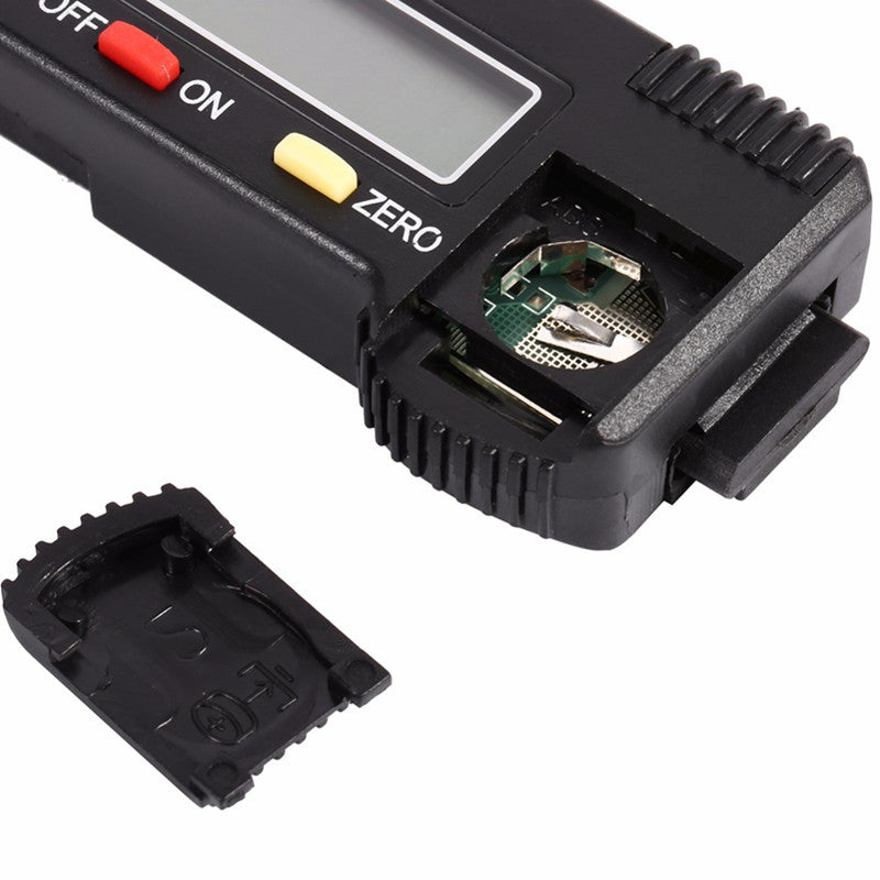 1x Tire Pattern Texture Depth Ruler Tyre Tread Gauge Measuring Electron LCD Tool