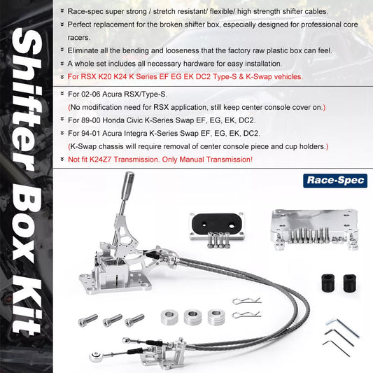 For K Swap EG EK EF K Series for Civic K20 K24 RSX Shifter Cables Trans Bracket Q